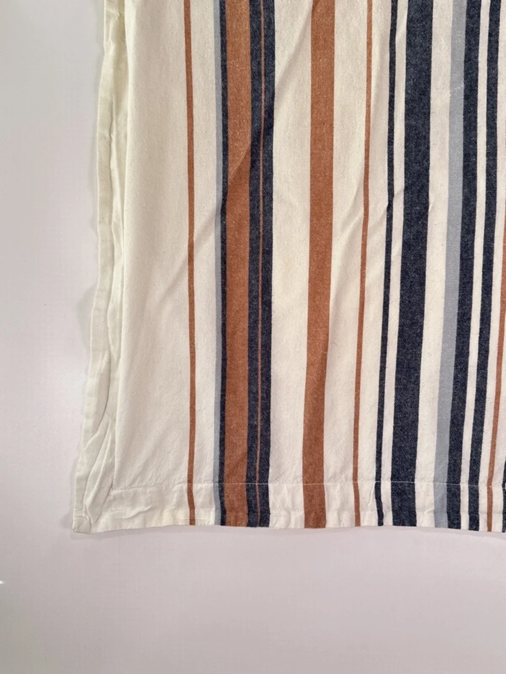 Pendleton Standard Pillow Sham 100% Cotton Stripe Rust Navy